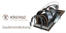 Eindeckung einer Rundgaube mit Rundscharen und Kurvenkehle® von Krehle